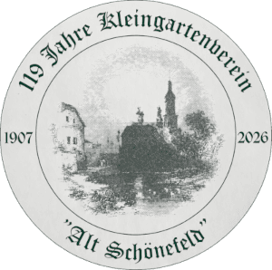 Blick in die Gartenanlage des Kleingärtnervereins Alt-Schönefeld